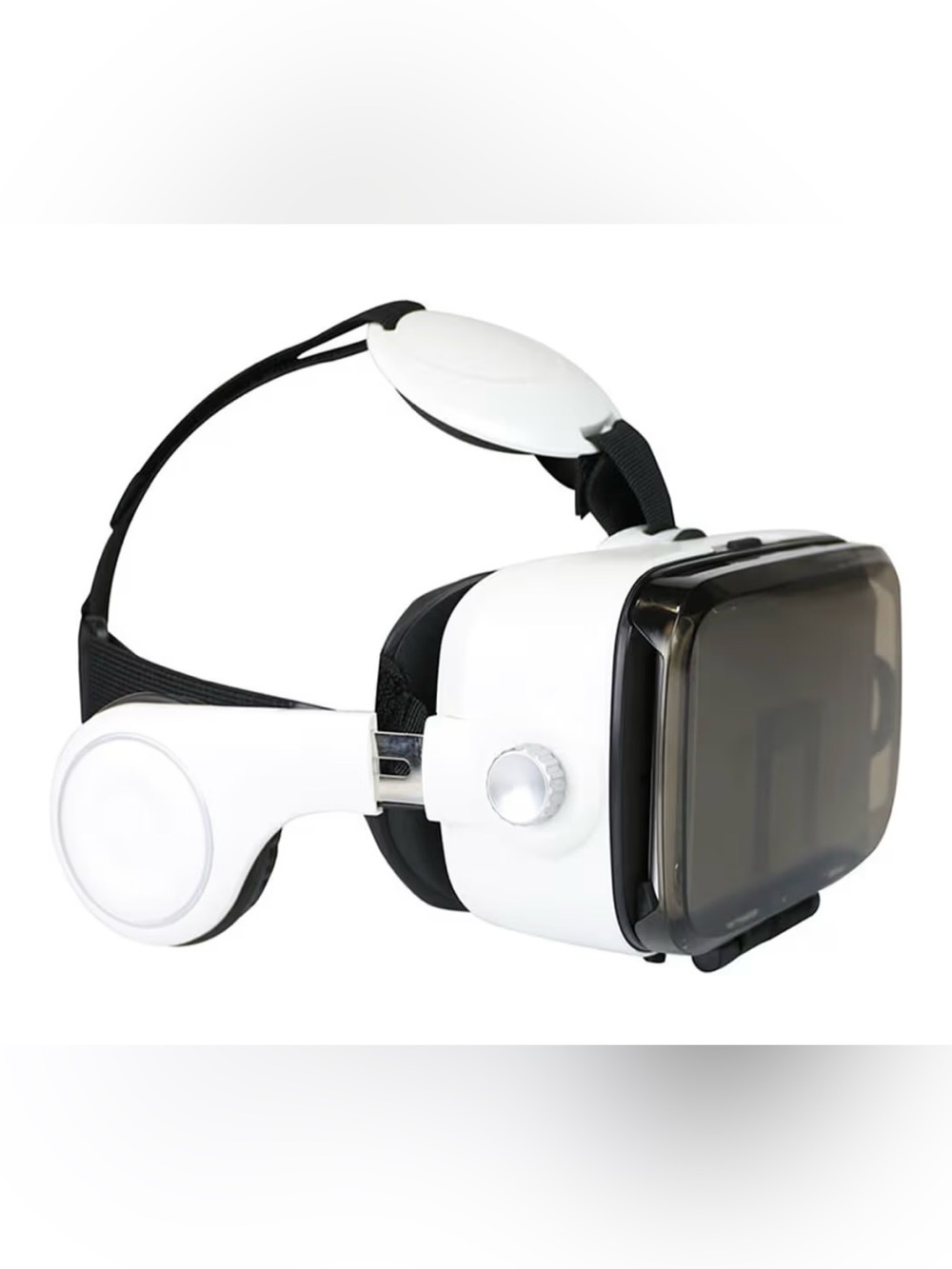 Sharper Image White and Black VR Headset with Over-Ear Headphones